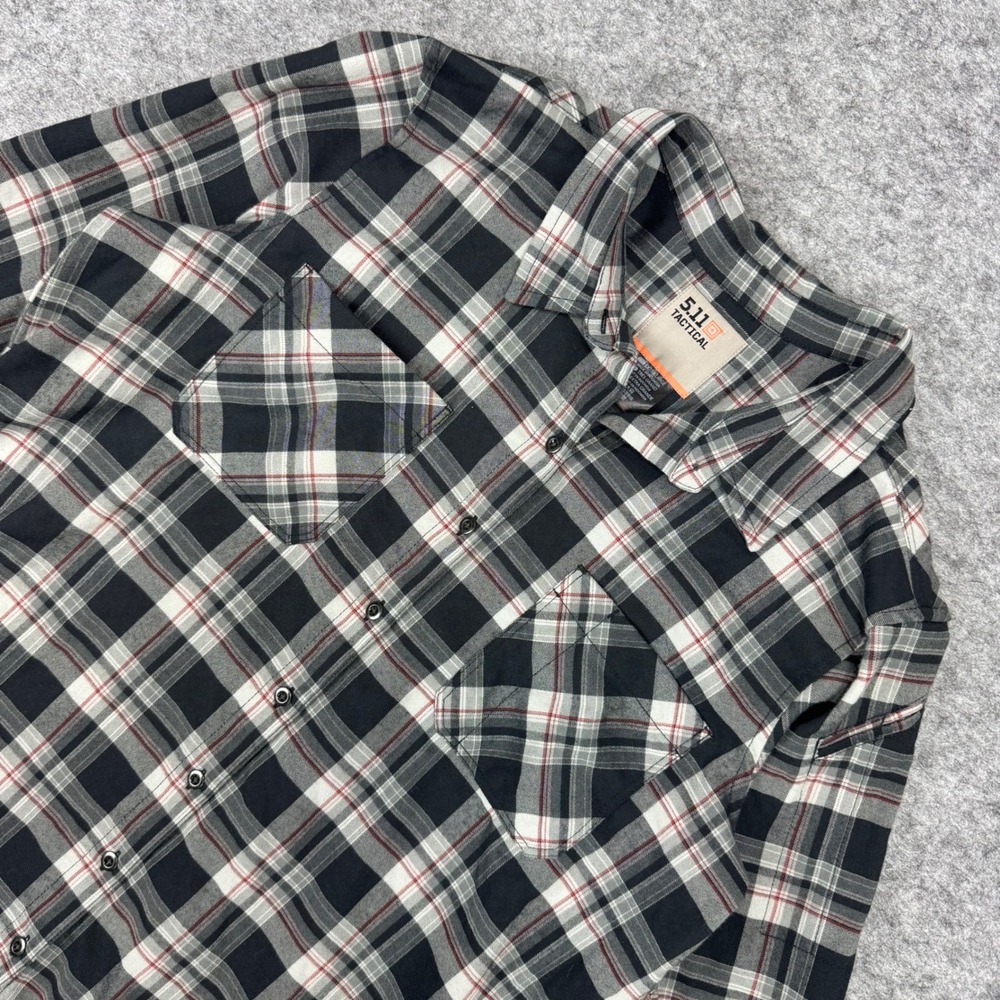 5.11 Tactical Women Extra Large Plaid Long Sleeve Button Down Shirt Flannel